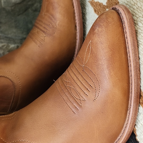 BLACK STAR LEATHER WESTERN KNEE HIGH BOOTS - Picture 2 of 15